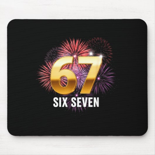 Happy New Year 2026 New Year's Eve Party 67 Six Se Mousepad (Vorne)