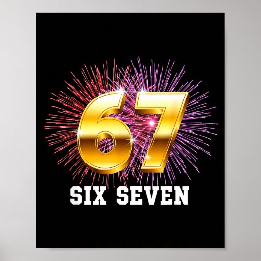 Happy New Year 2026 New Year's Eve Party 67 Six Se Poster (Vorne)