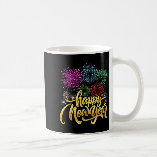Happy New Year 2026 New Years Eve Party Countdown Kaffeetasse (Rechts)