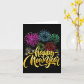 Happy New Year 2026 New Years Eve Party Countdown  Karte (Gelbe Blume)