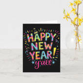 Happy New Year 2026 New Years Eve Party Countdown  Karte (Gelbe Blume)