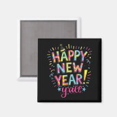 Happy New Year 2026 New Years Eve Party Countdown  Magnet (Vorderseite/Rückseite)