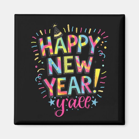Happy New Year 2026 New Years Eve Party Countdown  Magnet (Vorne)