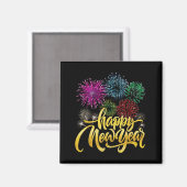 Happy New Year 2026 New Years Eve Party Countdown  Magnet (Vorderseite/Rückseite)