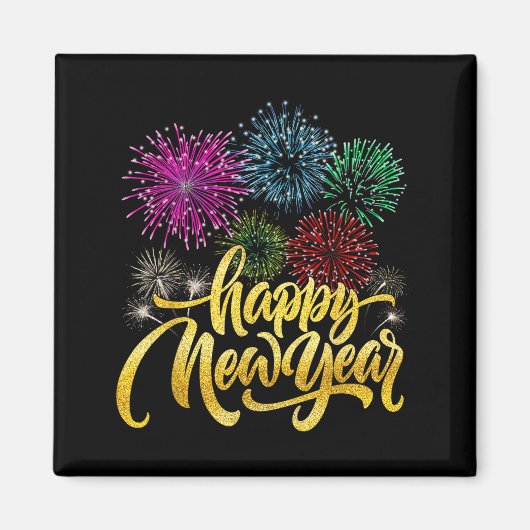 Happy New Year 2026 New Years Eve Party Countdown  Magnet (Vorne)
