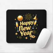 Happy New Year 2026 New Years Eve Party Countdown Mousepad (Mit Mouse)