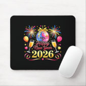 Happy New Year 2026 New Years Eve Party Countdown Mousepad (Mit Mouse)