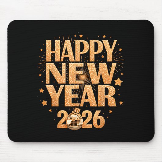 Happy New Year 2026 New Years Eve Party Countdown Mousepad (Vorne)