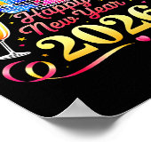 Happy New Year 2026 New Years Eve Party Countdown Poster (Ecke)