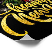Happy New Year 2026 New Years Eve Party Countdown  Poster (Ecke)