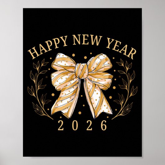 Happy New Year 2026 New Years Eve Party Countdown  Poster (Vorne)