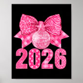 Happy New Year 2026 Nk Bow Patchwork Leopard Zebra Poster (Vorne)
