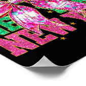 Happy New Year 2026 Nk Coquette Bow Disco Ball Cou Poster (Ecke)