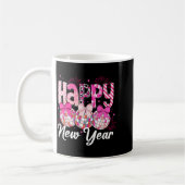 Happy New Year 2026 Nk Coquette Bow Disco Ball Fir Kaffeetasse (Links)