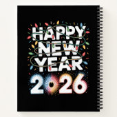 Happy New Year 2026 Notizblock (Rückseite)
