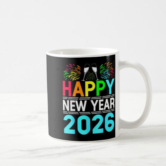 Happy New Year 2026 Nye Party - Funny New Years Ev Kaffeetasse (Rechts)
