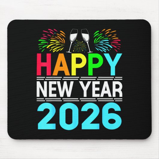 Happy New Year 2026 Nye Party - Funny New Years Ev Mousepad (Vorne)