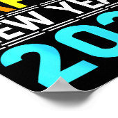 Happy New Year 2026 Nye Party - Funny New Years Ev Poster (Ecke)