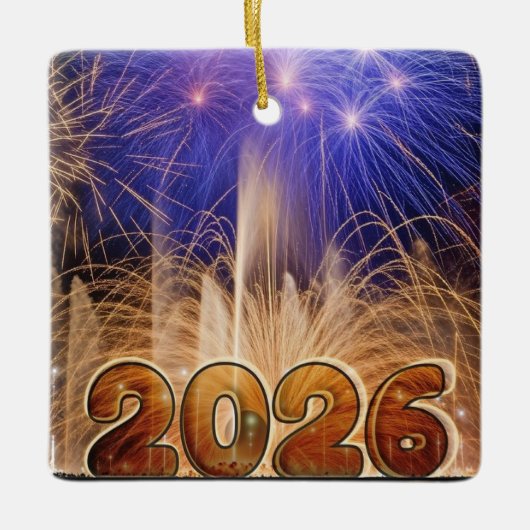 Happy New Year 2026 Ornament (Vorderseite)