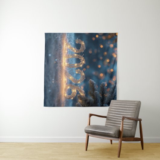 happy new year 2026 party backdrop wandteppich (Beispiel (Horizontal))