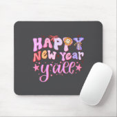 Happy New Year 2026 Party Countdown New Years Y'al Mousepad (Mit Mouse)