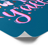 Happy New Year 2026 Party Countdown New Years Y'al Poster (Ecke)