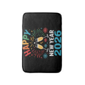 Happy New Year 2026 Party Funny New Years Eve 2026 Badematte (Vorderseite Vertikal)