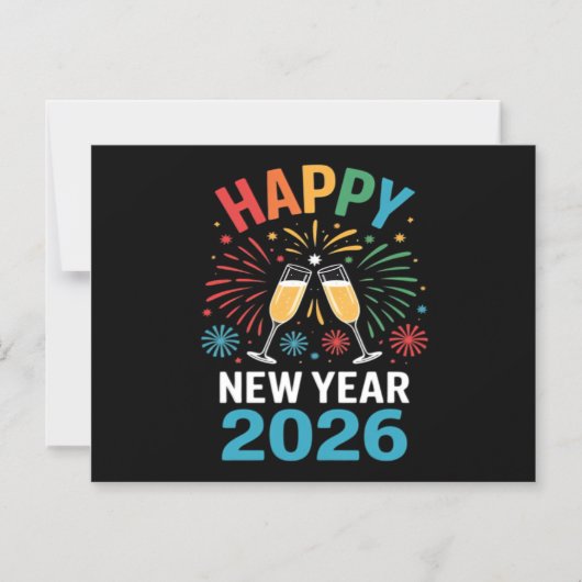 Happy New Year 2026 Party Funny New Years Eve 2026 Magneteinladung (Vorderseite)