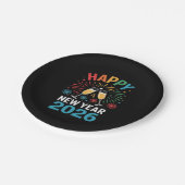 Happy New Year 2026 Party Funny New Years Eve 2026 Pappteller (Schrägansicht)