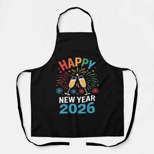 Happy New Year 2026 Party Funny New Years Eve 2026 Schürze (Vorderseite)