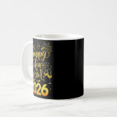 Happy New Year 2026 Party New Years Eve Holiday Kaffeetasse (Vorderseite Links)