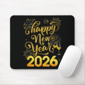 Happy New Year 2026 Party New Years Eve Holiday  Mousepad (Mit Mouse)