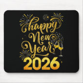 Happy New Year 2026 Party New Years Eve Holiday Mousepad (Vorne)