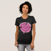 Happy New Year 2026 Pink Snowy Spiral T-Shirt (Vorne ganz)