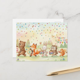 HAPPY NEW YEAR 2026 Postcard Postkarte