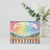HAPPY NEW YEAR 2026 Postcard Postkarte (Stehend Vorderseite)