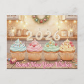 HAPPY NEW YEAR 2026 Postcard Postkarte (Vorderseite)