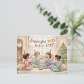 HAPPY NEW YEAR 2026 Postcard Postkarte (Stehend Vorderseite)