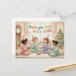 HAPPY NEW YEAR 2026 Postcard Postkarte