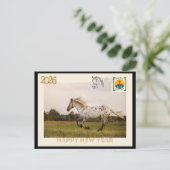 Happy New Year 2026 postcard Postkarte (Stehend Vorderseite)