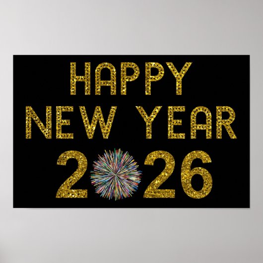Happy New Year 2026 Poster (Vorne)