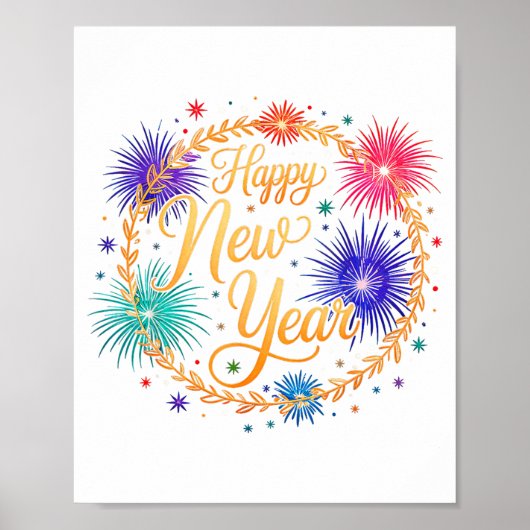 Happy New Year 2026  Poster (Vorne)