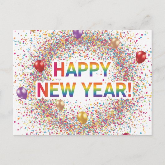 HAPPY NEW YEAR 2026  POSTKARTE (Vorderseite)