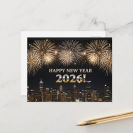 HAPPY NEW YEAR 2026  POSTKARTE