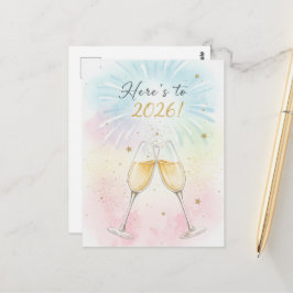 HAPPY NEW YEAR 2026  POSTKARTE