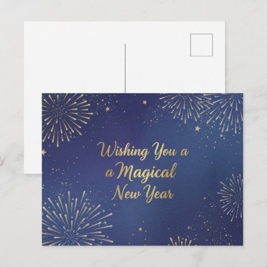 HAPPY NEW YEAR 2026  POSTKARTE (Vorne/Hinten)