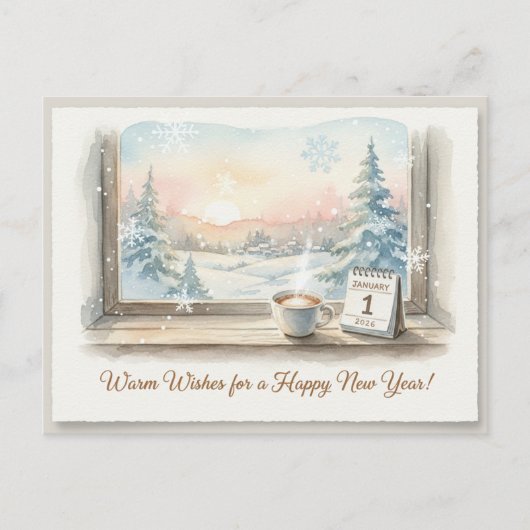 HAPPY NEW YEAR 2026  POSTKARTE (Vorderseite)