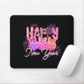 Happy New Year 2026 Preppy New Years Nk Coquette B Mousepad (Mit Mouse)