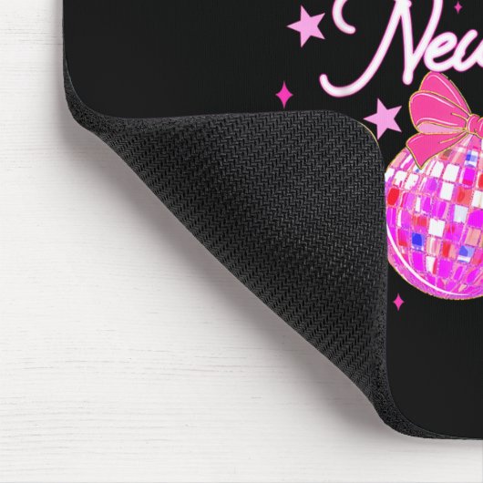 Happy New Year 2026 Preppy New Years Nk Coquette B Mousepad (Ecke)