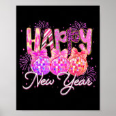 Happy New Year 2026 Preppy New Years Nk Coquette B Poster (Vorne)